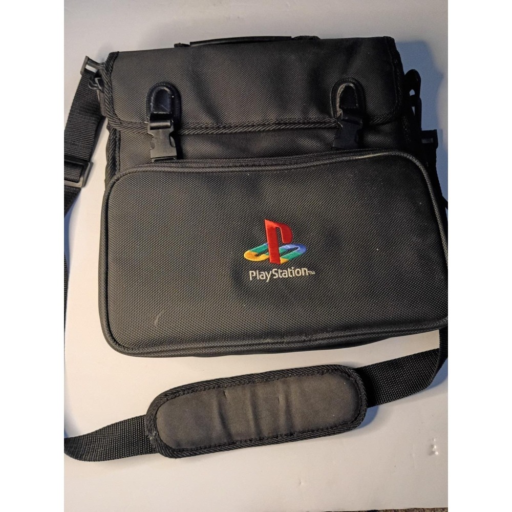 Vintage Sony Playstation 1 PS1 OEM Official Carrying Travel Bag Case w/ Strap